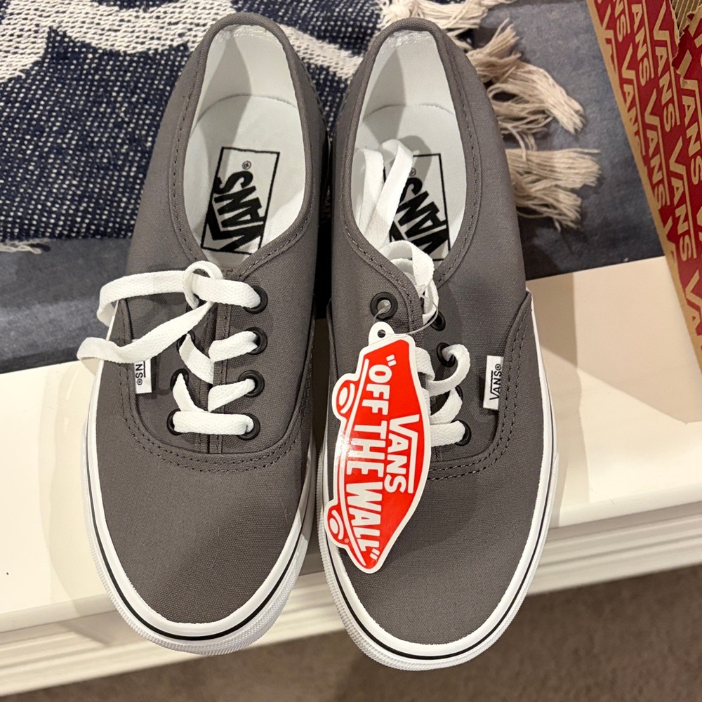 Vans Charcoal Canvas Sneakers